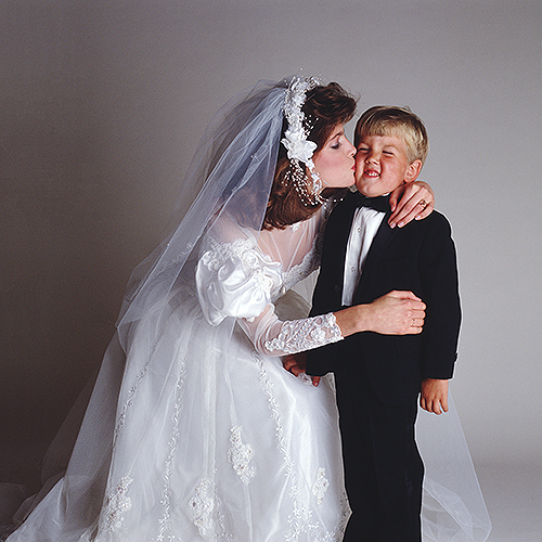 bride and boy