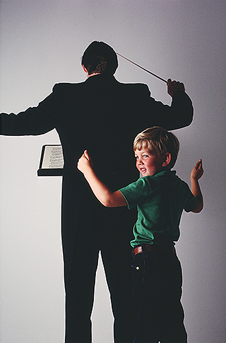 conductor and boy