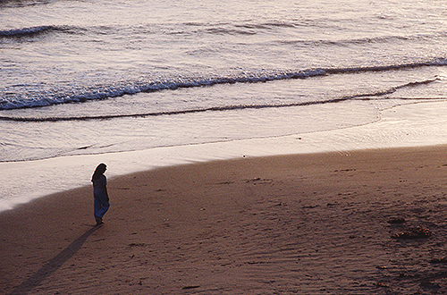 person on beach